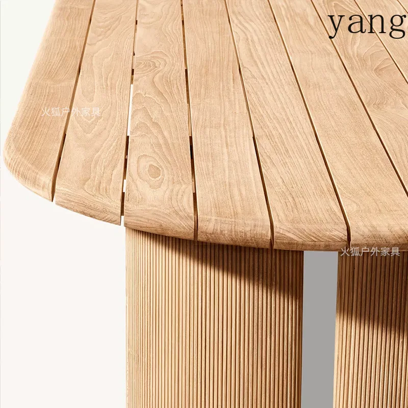 LH1 outdoor teak tables and chairs courtyard open-air garden old leisure outdoor furniture
