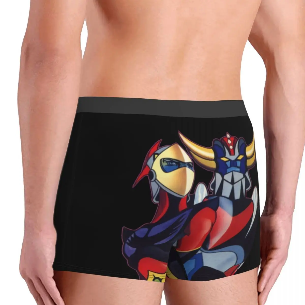مخصص Grendizer Goldrake UFO روبوت الملابس الداخلية الرجال تنفس أنيمي سراويل داخلية للرجال السراويل سراويل لينة السروال للرجال #4