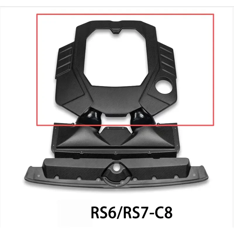 【Factory Wholesale 2026】 More Power Intake Pipe Kits Carbon Fiber Engine Hood Water tank Cover Intake Part for RS5 RS6