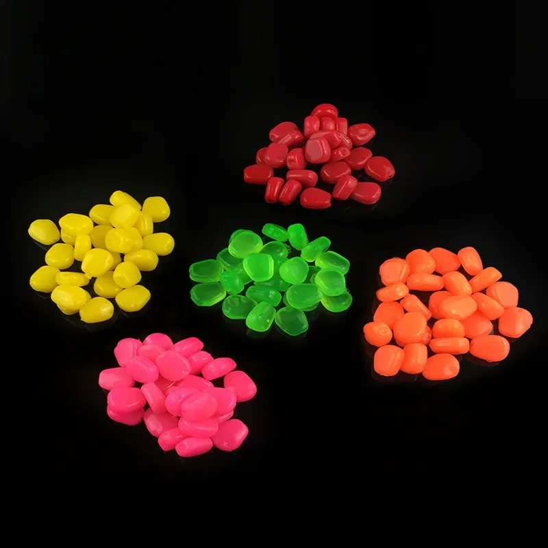 125pcs submersible simulated corn kernel bait multi-color soft bait