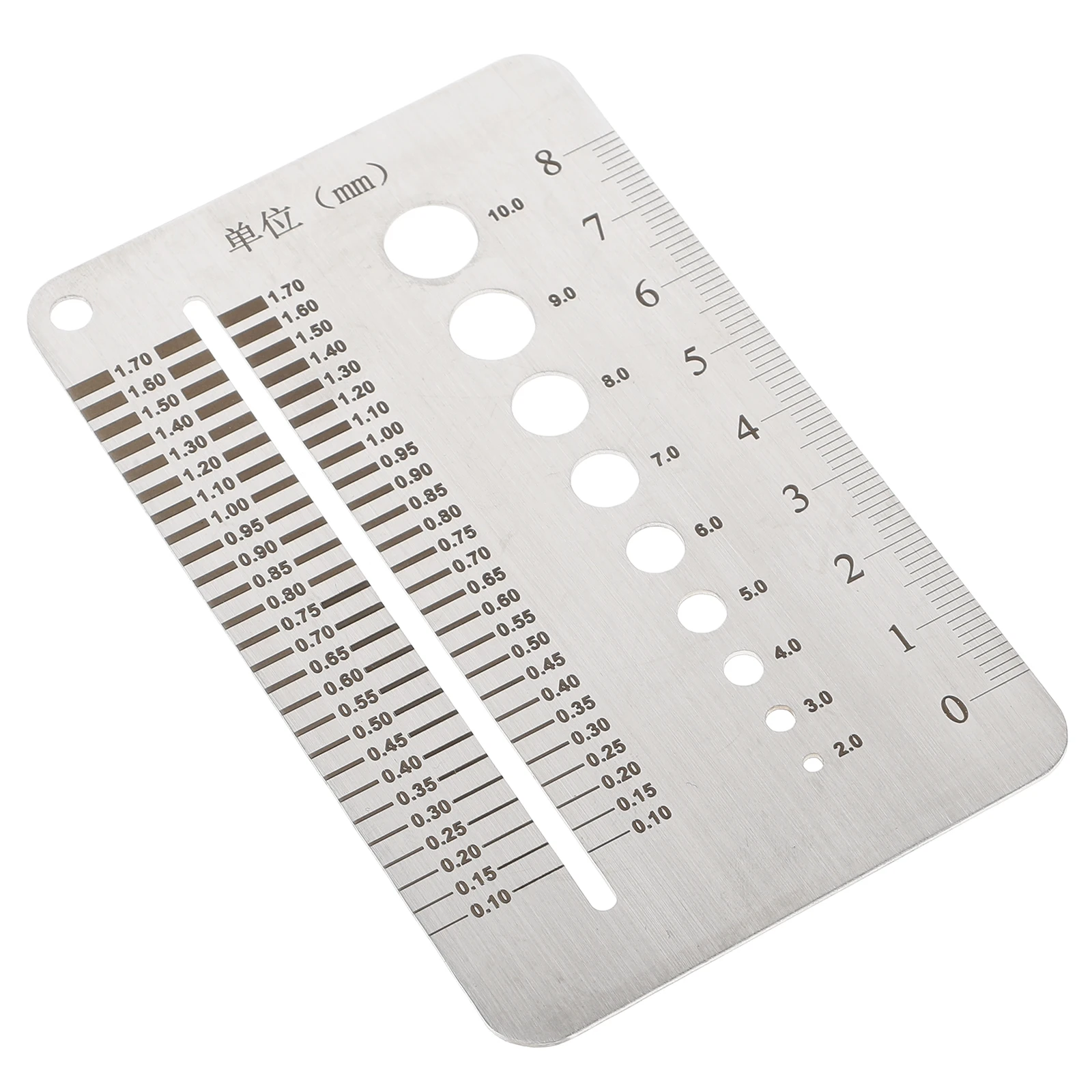 

Gauge Set For Gap Width Thickness Tool Drill Hole Gauge Straight Thickness Measuring Tool Ruler Measuring Tools