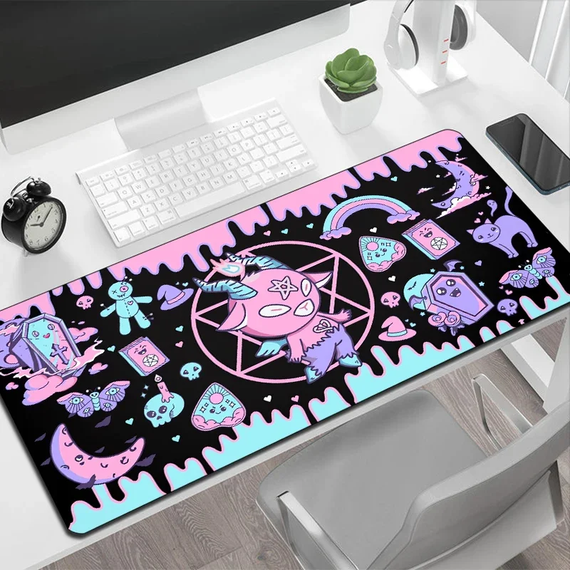 Msi mouse pad grande gamer antiderrapante borracha acessórios de jogos mousepad teclado portátil computador velocidade mouse mouse mesa jogar esteira