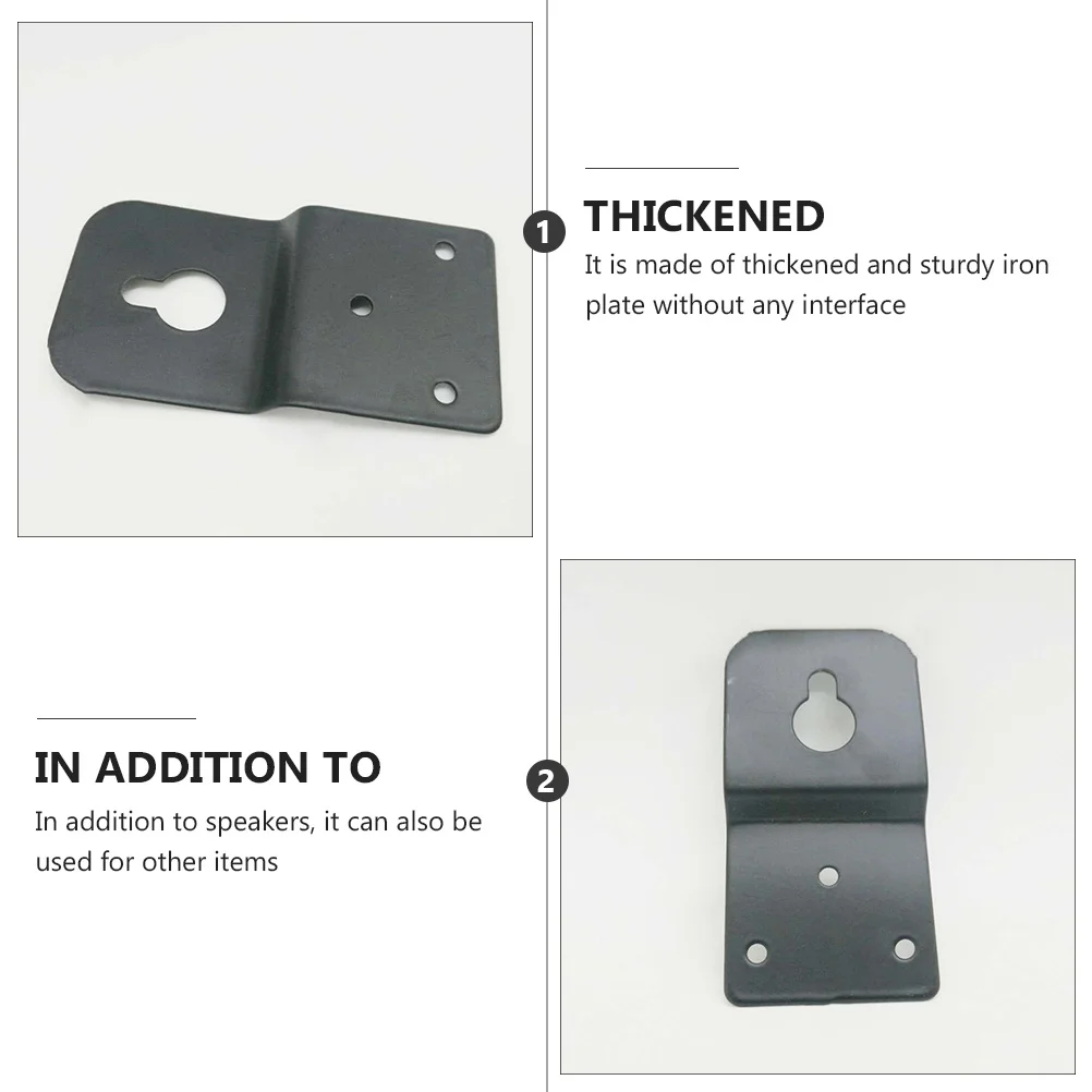 

10pcs Speaker Hanger Plate Thickened Iron Wall Mount Bracket For Surround Speaker Audio Hook Hanging Connector