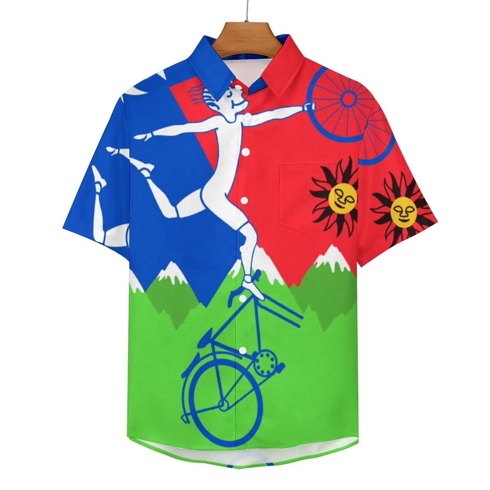 Albert Hoffman Bicycle Day Blouses 1943 Cycle Lsd Trip Acid Day Casual Shirts Hawaiian Short Sleeve Design Trendy Beach Shirt