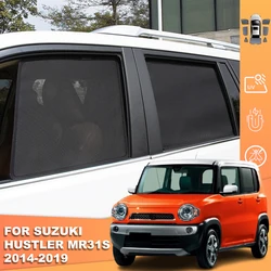 For Suzuki Hustler MR31S 2014-2019 Magnetic Car Sunshade Shield Front Windshield Frame Curtain Rear Side Window Sun Shade Visor