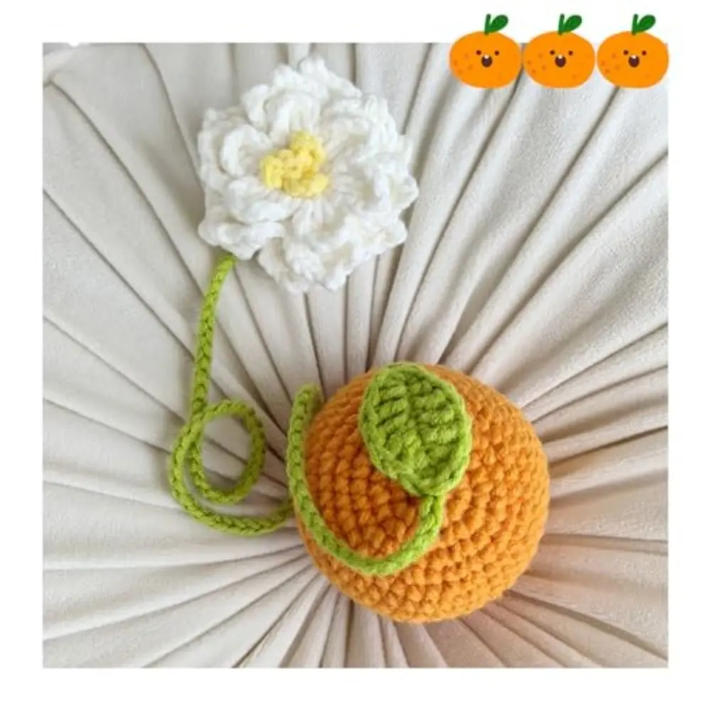 Cute Car Rear View Mirror Hanging Accessory Multi-purpose Handmade Knitted Bookmark Car Decor Crochet Pagination Mark