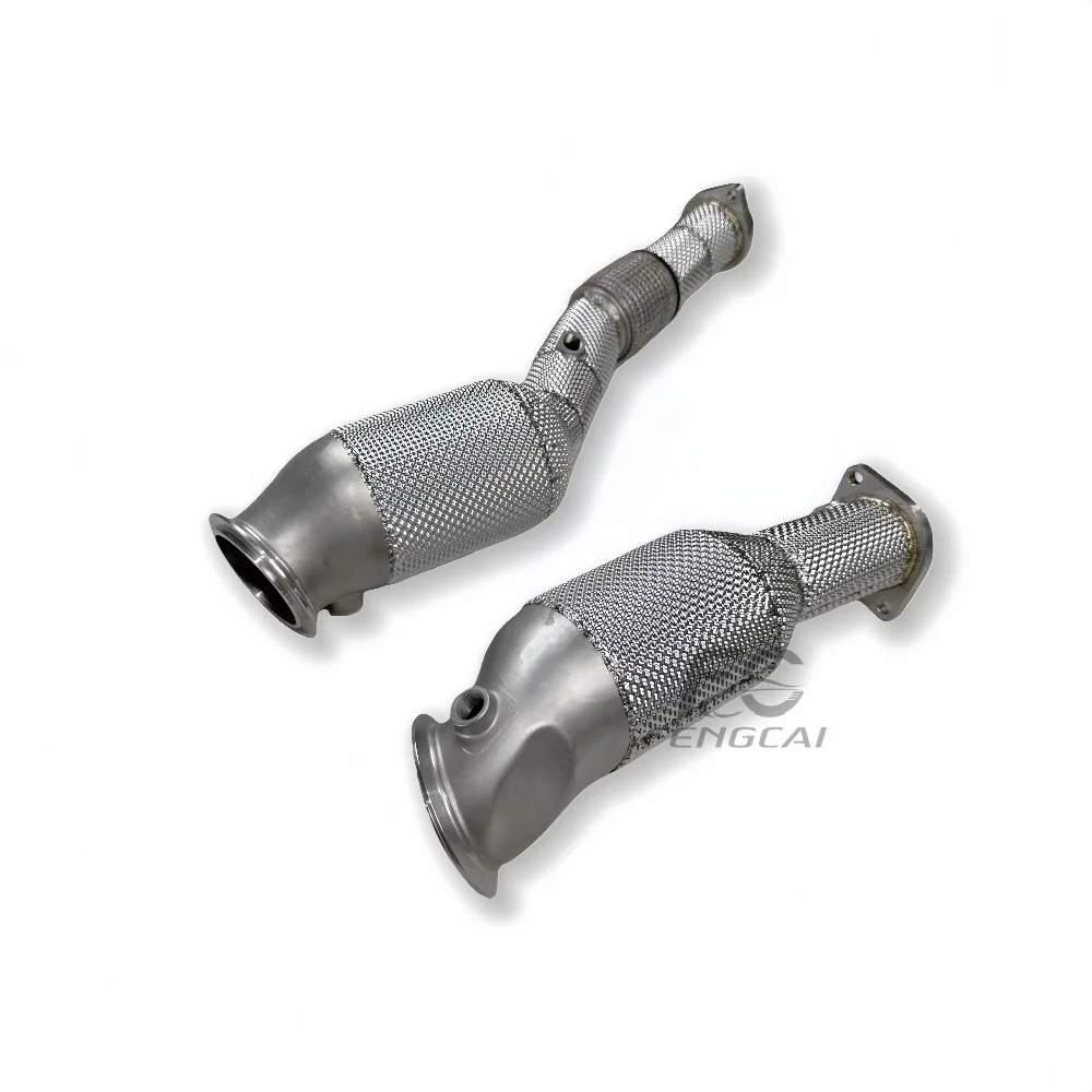 

Разъем выхлопной трубы для BMW S58 G80 M3 G83 M4 2020-2023 SS304 Выхлопные трубы с теплоизоляцией Несветающий неисправности света