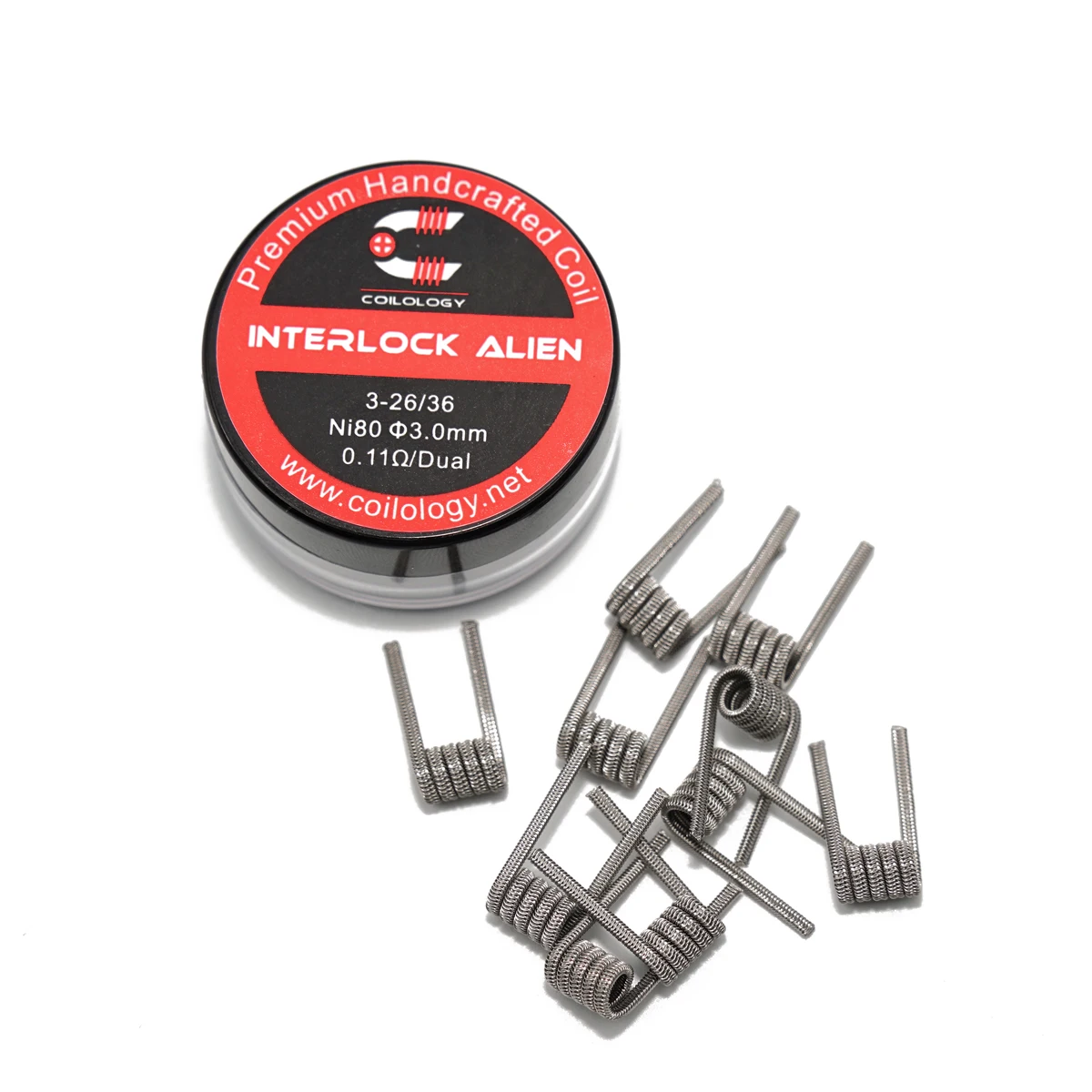 Coilology-bobina de enclavamiento hecha a mano Alien/Fralien, 10 piezas, Ni80/SS316L/KA1