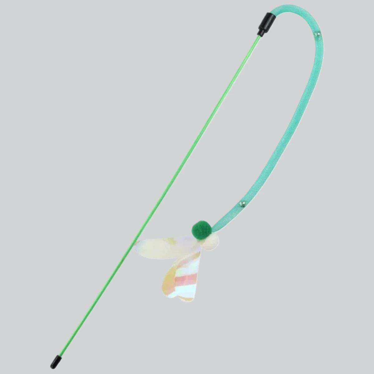 Katze Spielzeug Schmetterling Katzen Stick Elastische Net Katze Spielzeug Interaktive Biss Beständig Wolle Ball Spielzeug für Katzen Tease Kätzchen Spielzeug mit Glocke