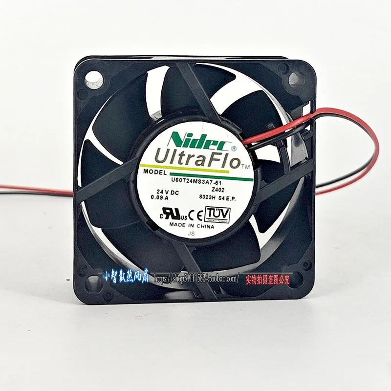 ORIGINAL U60T24MS3A7-51 24V 0.11A 6025 60*60*25mm KIPAS PENDINGIN BARU RADIATOR