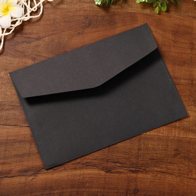 50pcs/pack C6 Retro Hemp Texture Western Envelopes for Wedding Party Invitation Greeting Cards Gift Envelopes Customized