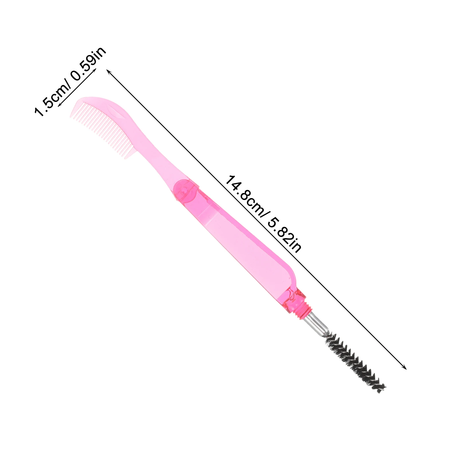 المزدوج الرأس للطي رمش مشط الأحمر 2in1 رمش فرشاة الحاجب أداة تهذيب الحواجب ماسكارا فاصل لاش الحاجب مشط #4