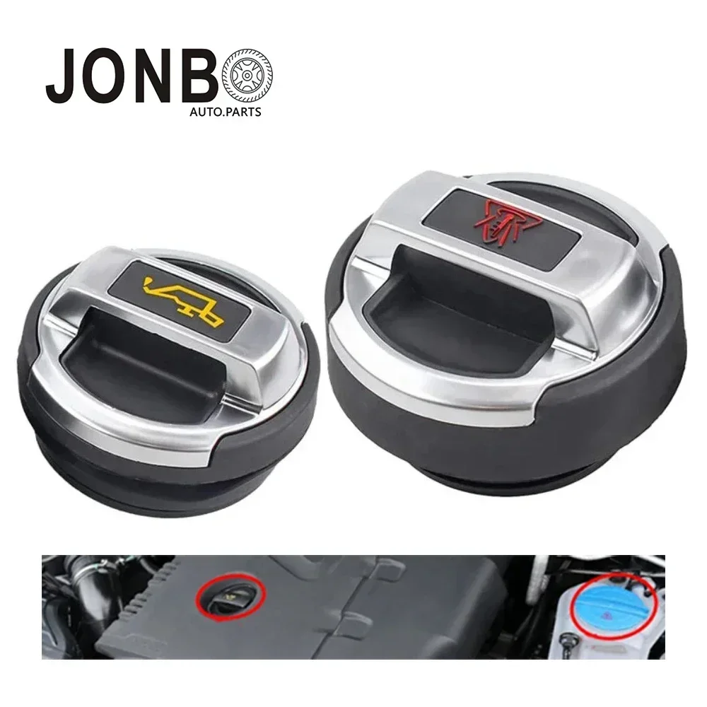 JONBO Coolant and Oil Expansion Tank Cap Retrofit 420121321 420103485B For Audi R8 VW Scirocco Passat cc Golf GTI Golf R Tigan