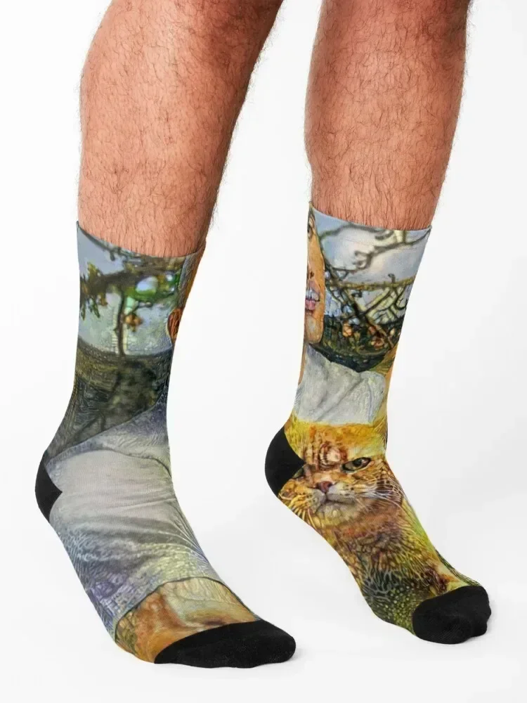 The Rock & The Beast Socks with print funny sock gift Socks For Men Women's