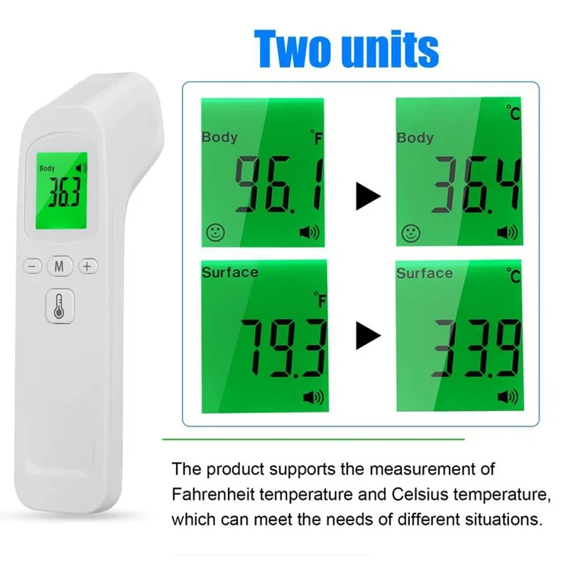 Medical Thermometer Non Contact Infrared Digital Thermometer Body Temperature Fever Measure Tool For Child Adult