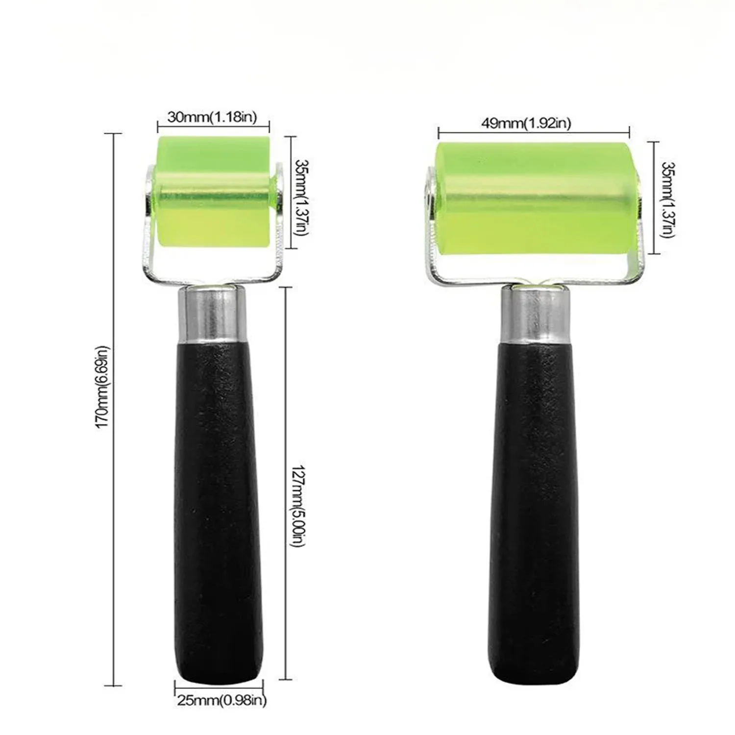 3/5 cm brede rubberen naadroller voor behang, geluidsdemping in auto's, kleverige muurschildering, drukrolwiel