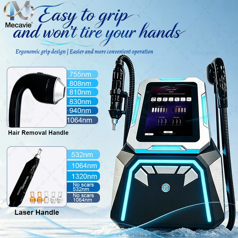 New White Swan Hair Removal Professional Diode Laser Painless Permanent Portable 6 Wavelength 808/810/830/755/940/1064nm 11 Deal