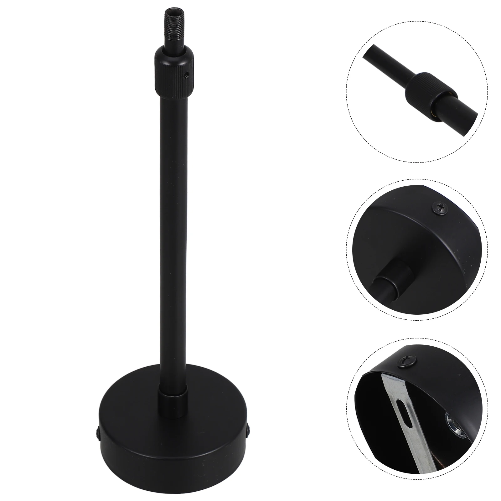 Asta di prolunga per lampada regolabile Downrods neri per lampade a sospensione Steli di luce fluorescente Soluzione per illuminazione su binario a LED Ufficio