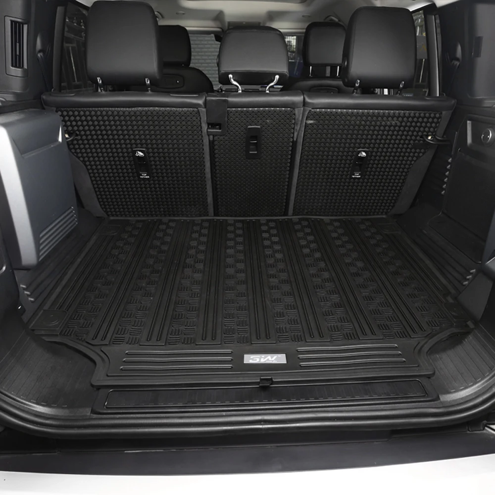 

Подходит для Land Rover Defender 3W 20-26 годов выпуска, коврик в багажник из TPE-резины, водонепроницаемый и без запаха, специальный.