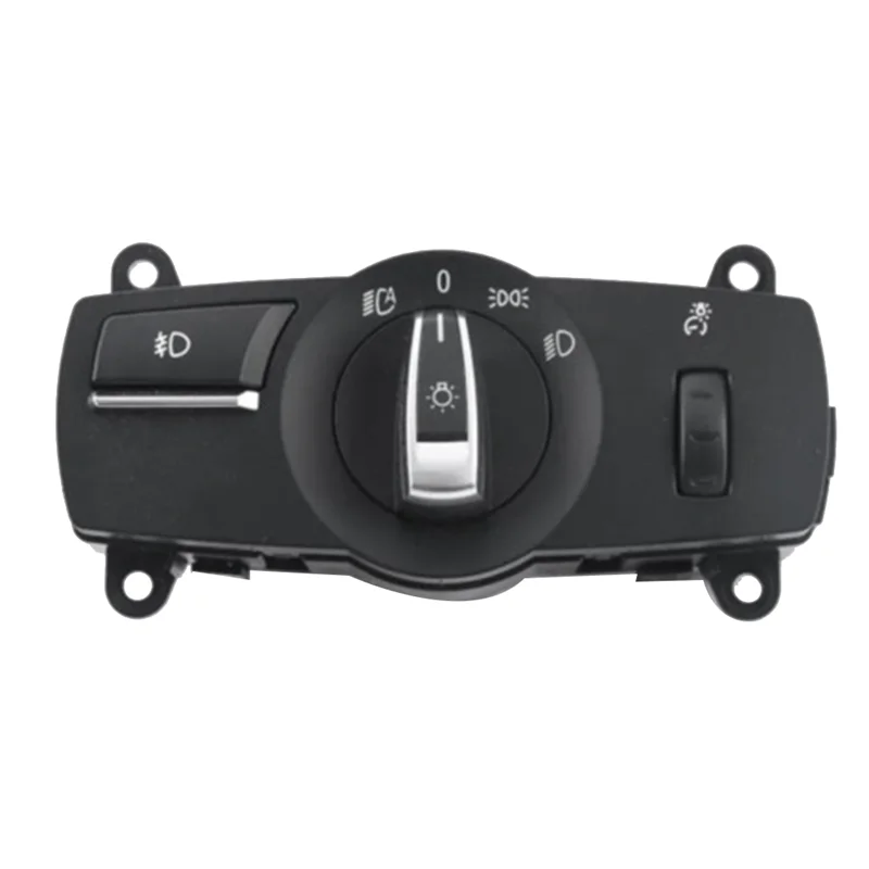 

1 PCS Car Headlight Control Switch Knob Black ABS For BMW F01 F02 F07 F10 F06 F12 F13 F25 Head Light Lamp Operation Lighting