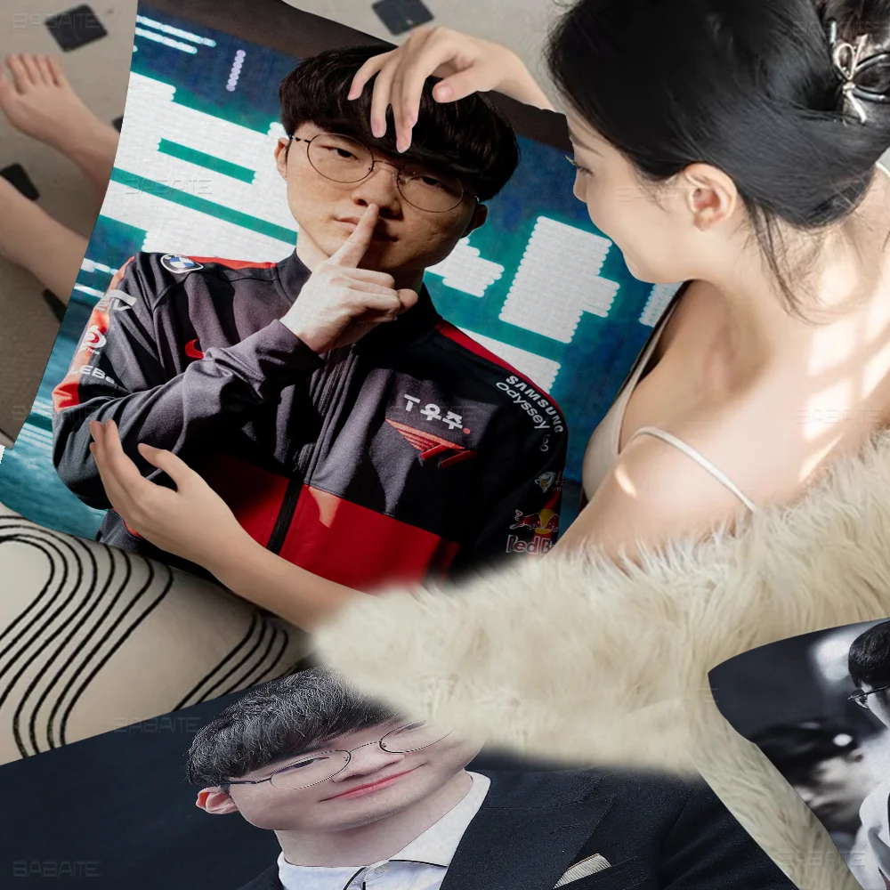 

League Of Legends FAKER Cushion Cover 30x50 Polyester Sofa Cushions Decorative Throw Pillows Home Decoration Pillowcover