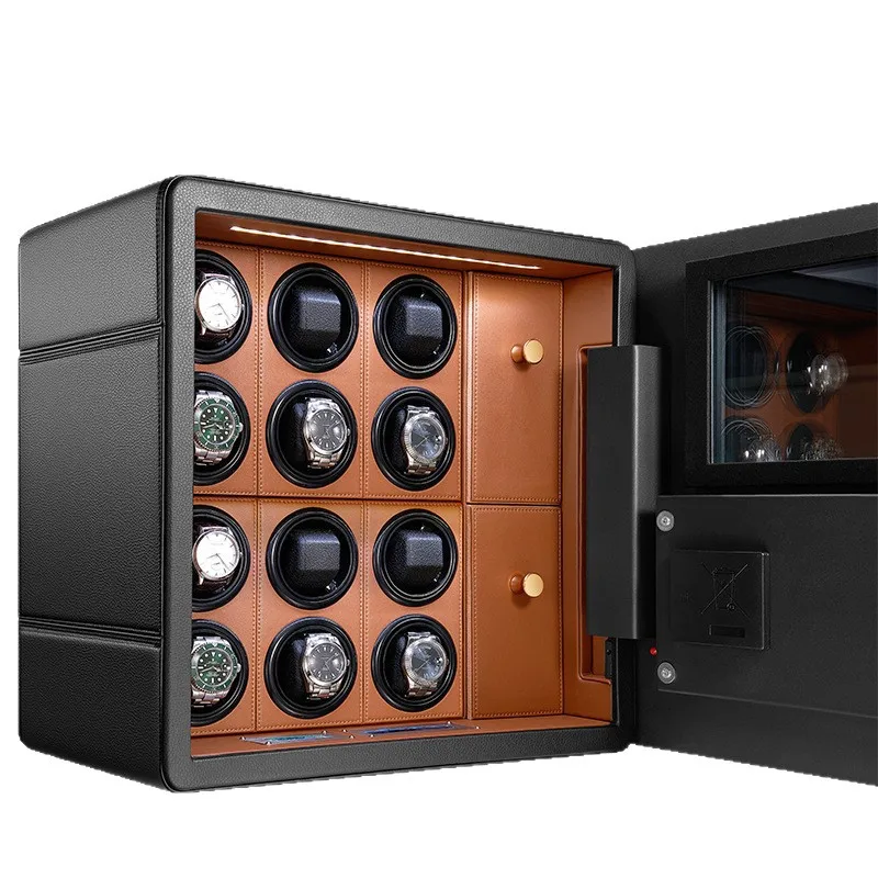 Anti-theft watch shaker, safe, intelligent mechanical watch, meter turner, famous watch safe deposit box, leather collection
