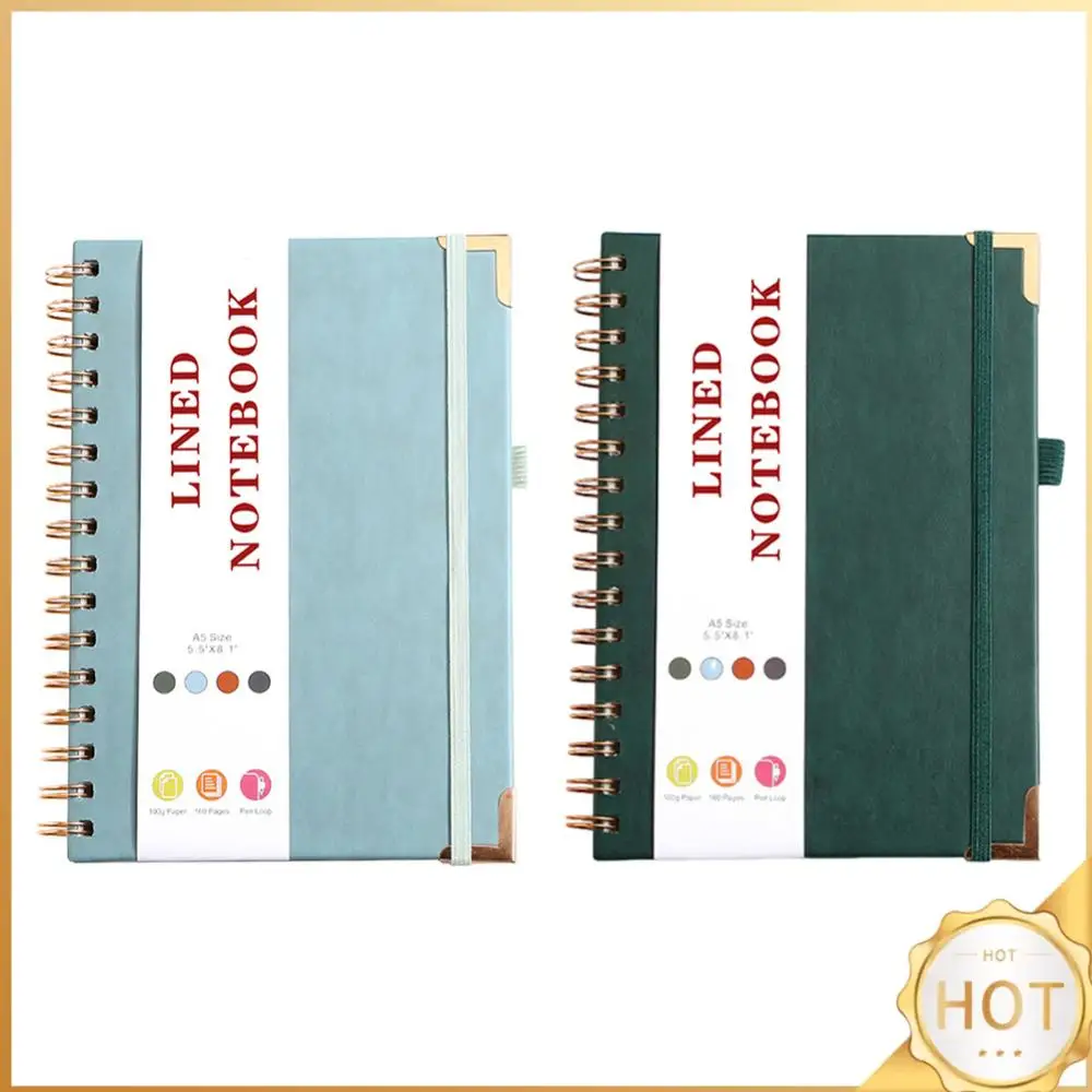 

A5 Lined Notebook Spiral Journal Portable Hardcover Notebook Multi-Function Loose-leaf Notebook Office School Supplies