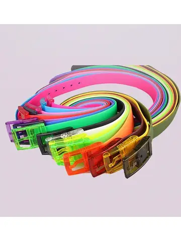 Candy Type Fashion Men And Women Lovers General Belt Silica Gel Plastic Defence Allergy Environmental Protection