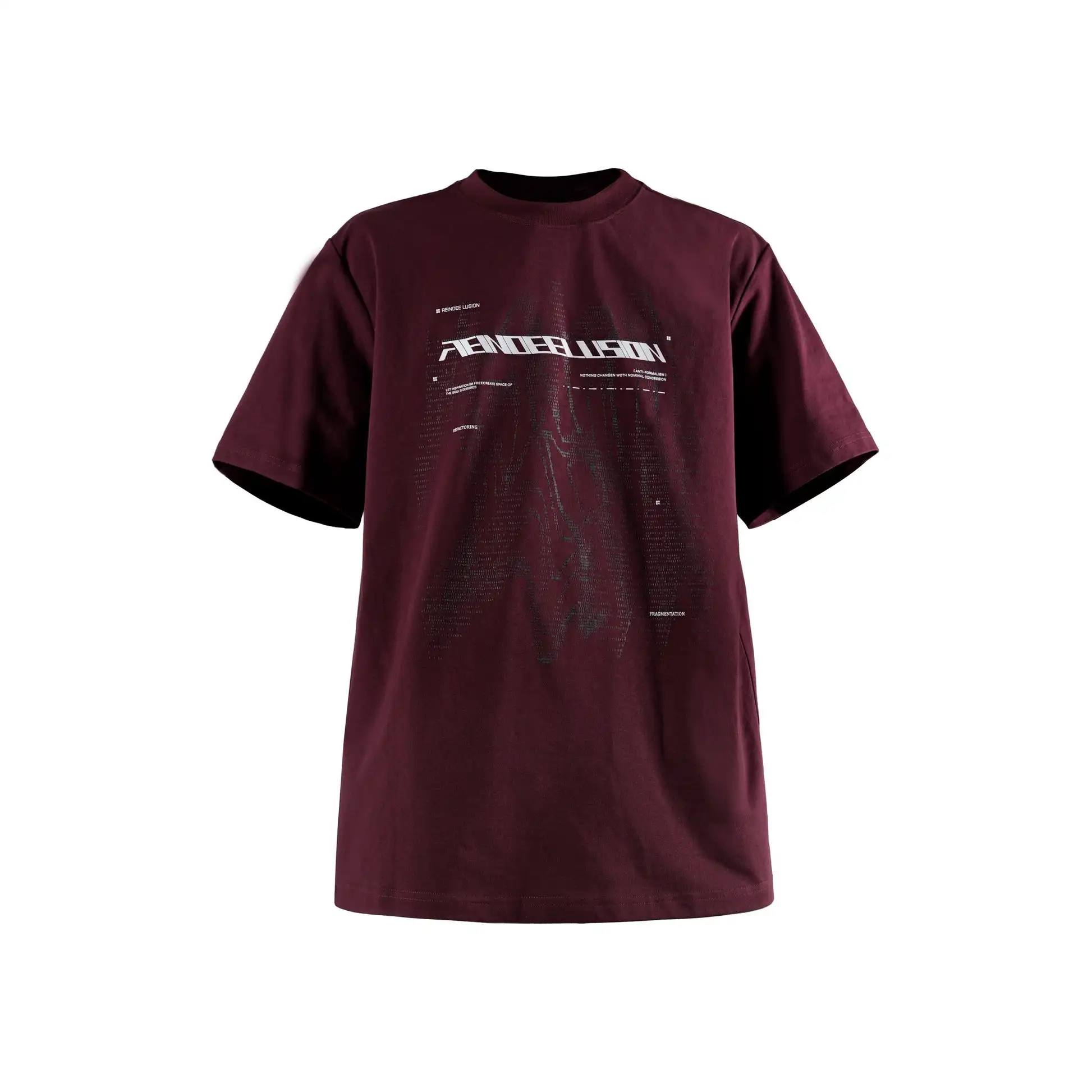 REINDEE LUSION 26SS 268 DIGITAL PULSE DYNAMIC RIPPLE PRINTING SORONA T-SHIRT slogan tee