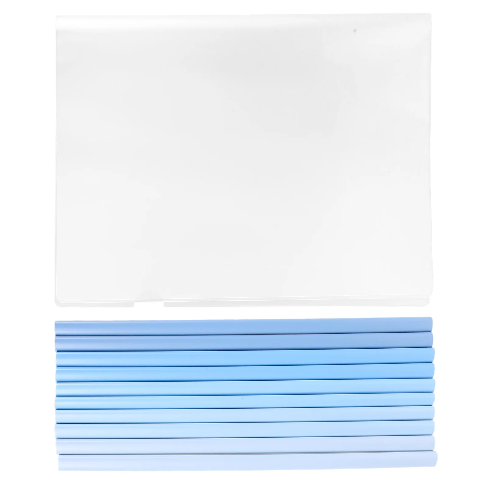10Pcs Clear Sliding Bar Report Covers File Folder Document Organizer Office School Paper Holder Resume Portfolio Folder