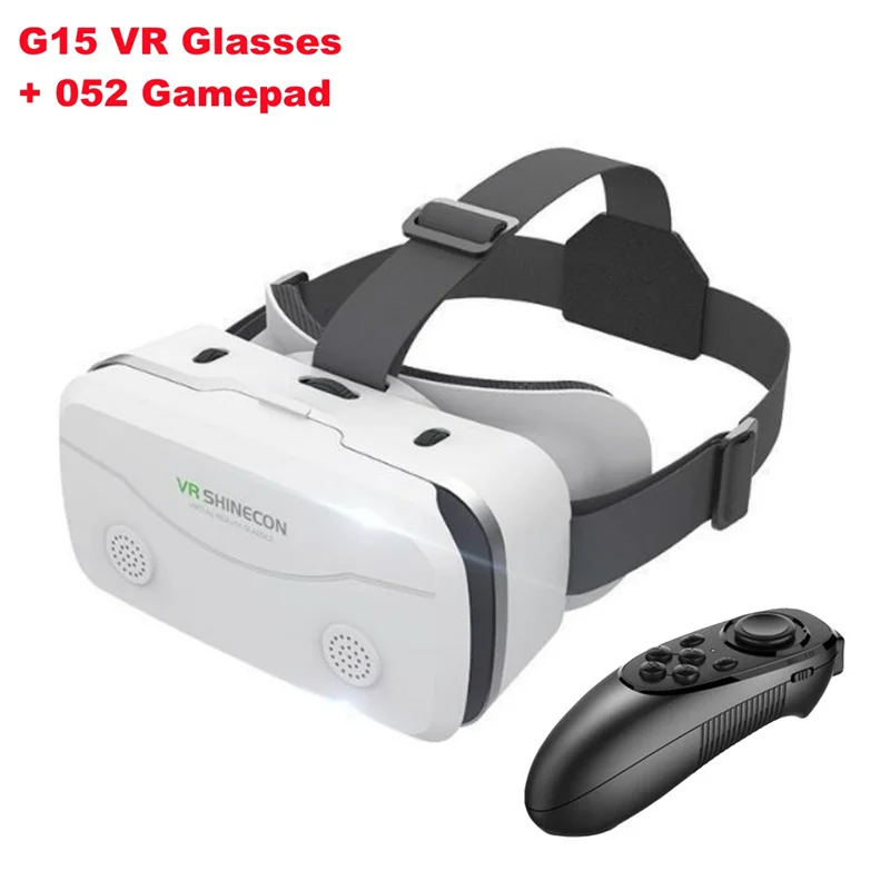 G15 IMAX gigantisch scherm Virtual Reality-bril HD 3D-film Google kartonnen doos VR-helm voor 4,7-7 "telefoon, ondersteuning voor game-joystick