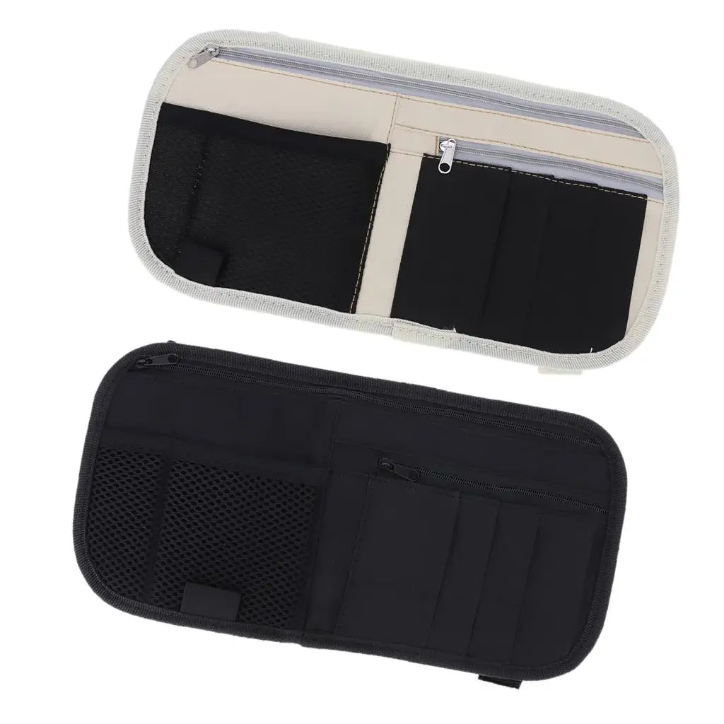 Bolsillo de almacenamiento antideslizante desmontable Estuche para CD Estuche para documentos y tarjetas