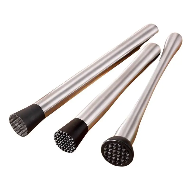 【BA】Stainless Steel Cocktail Muddler Shaker With Crushing Hammer DIY Drink Fruit Muddler Crushed Ice Barware Tool