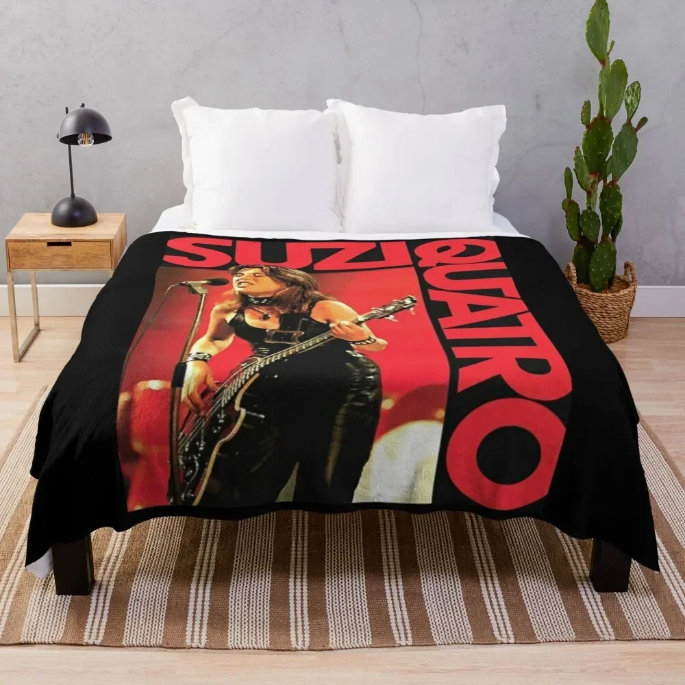 Suzi Quatro Throw Blanket Blankets Sofas Of Decoration sofa bed Luxury warm winter Blankets