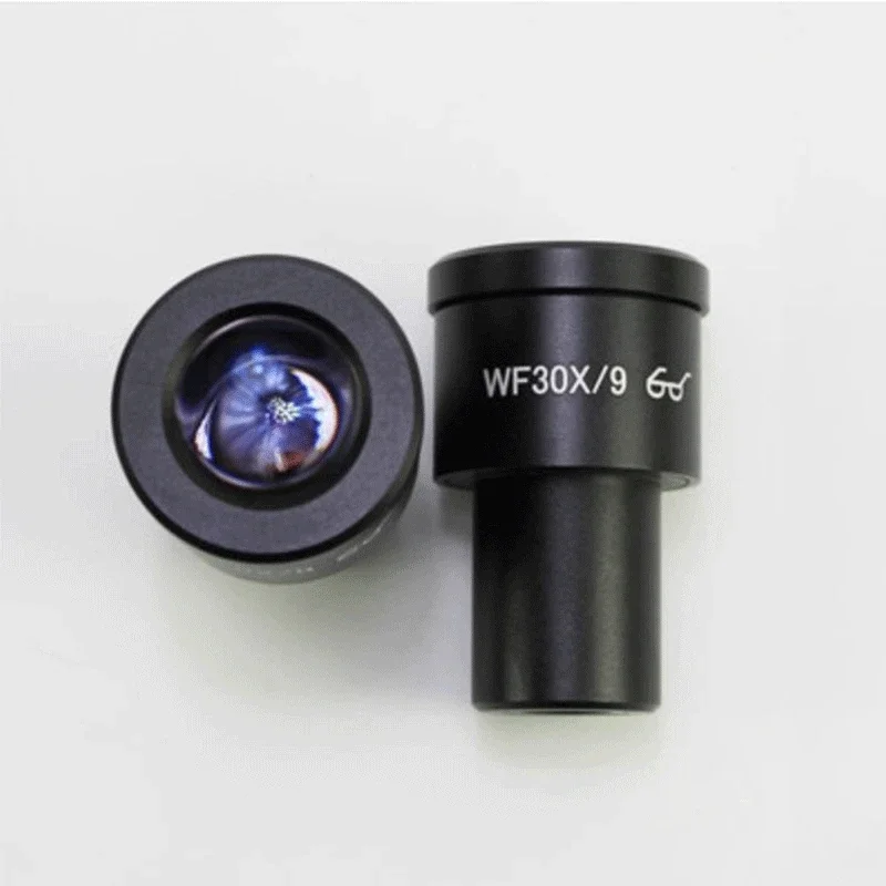 30X نقطة العين العالية المجهر البيولوجي العدسة زاوية واسعة العدسات مجال الرؤية 9 مللي متر تصاعد حجم 23.2 مللي متر