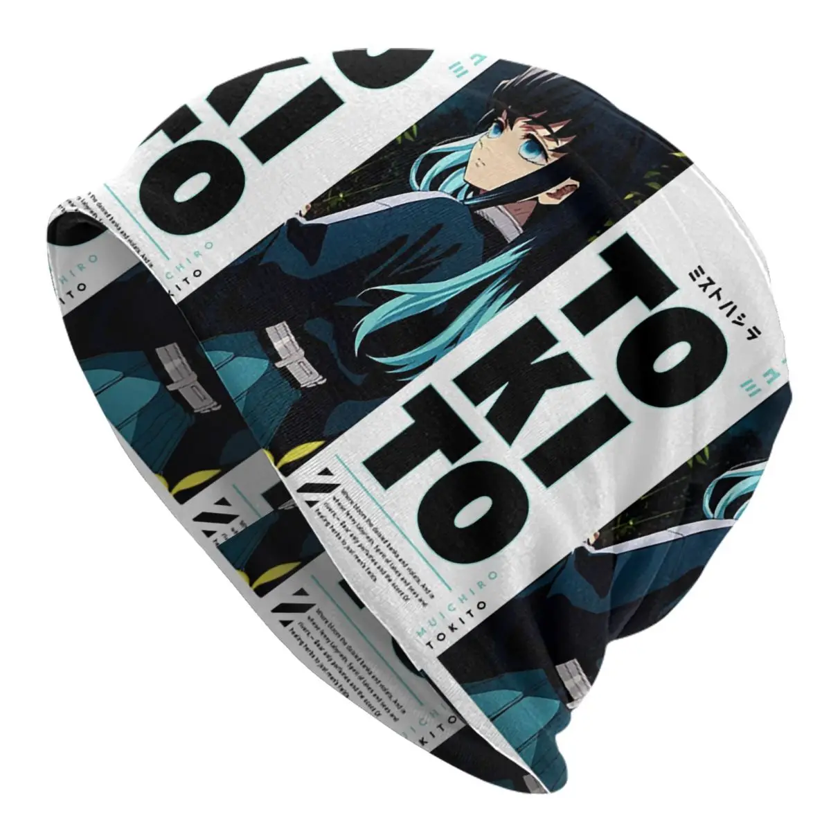 

Tokito Muichiro Kimetsu No Yaiba Unisex Adult Beanies Caps Knitting Bonnet Hat Warm Fashion Autumn Winter Outdoor Skullies Hats