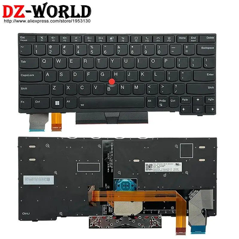 US English Backlight Keyboard for Lenovo Thinkpad X280 A285 X390 X395 X13 L13 Yoga Gen 1 2 Laptop 01YP080 5N20V43181 01YP120