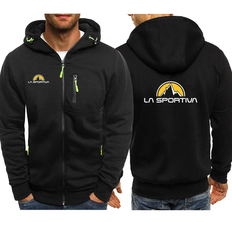 Fashion Men's La Sportiva Hoodie Casual Hoodies Pullovers Sweatshirts Men's Top Zipper Hoodies Sweatshirt Male Top