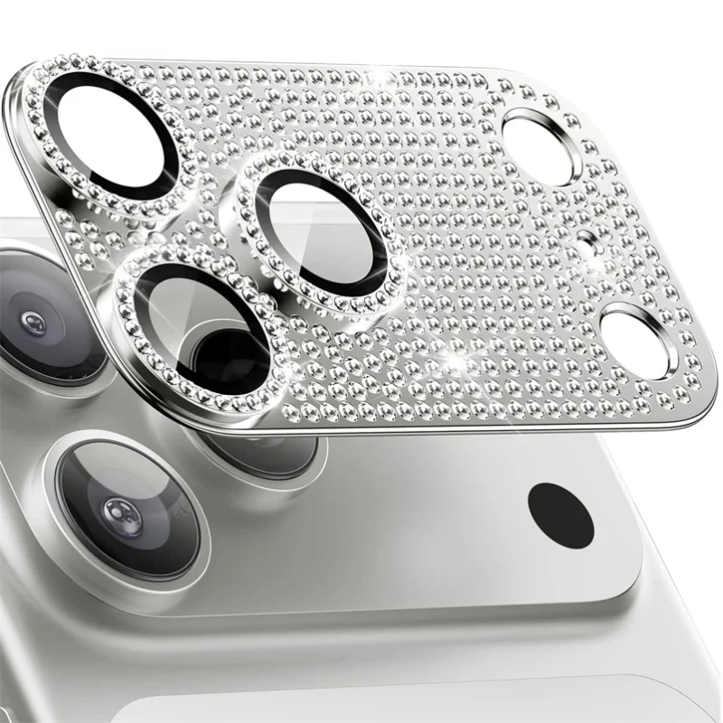 Luxuriöser Bling-Strass-Kameralinsen-Schutz für iPhone 17 16 15 14 13 Pro Max Plus 17 Air Glas Vollabdeckung Kratzfest