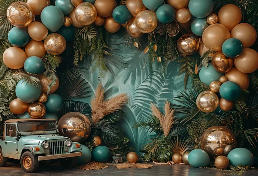 Mehofond-Fondo de fotografía de bosque, jungla, Safari, Wild One, fiesta de cumpleaños para niños, pastel, Smash, Retrato, decoración, telón de fondo, estudio fotográfico