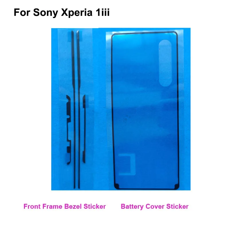 

Клейкая лента для Sony Xperia 1iii 3M, клейкая передняя поддерживающая рамка для ЖК-дисплея, наклейка для Sony Xperia 1 iii, задняя крышка батарейного отсека, лента