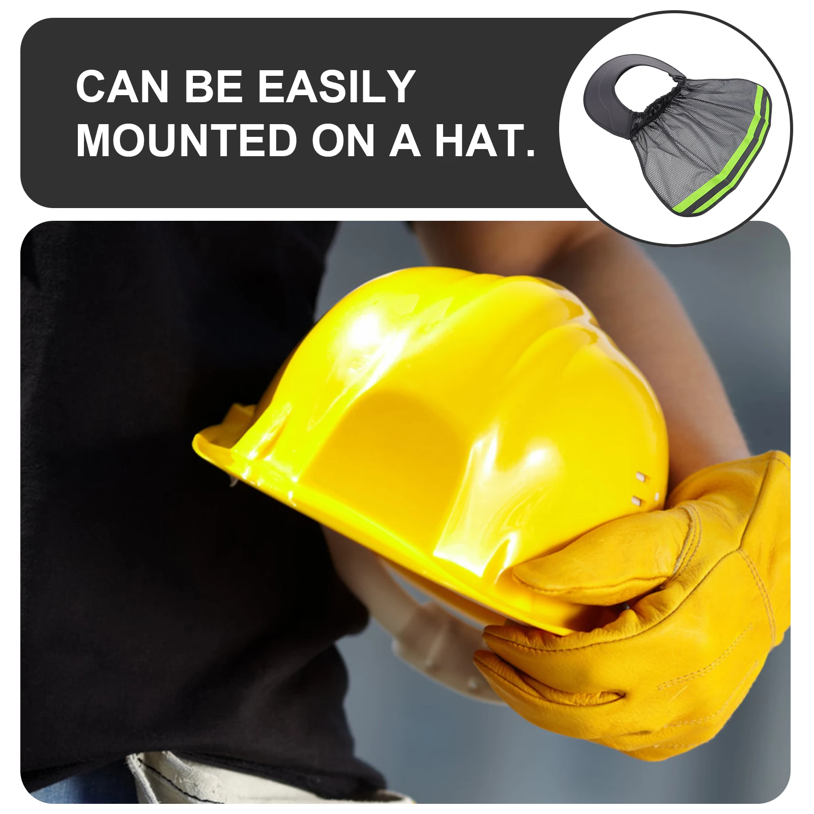

Hard Hat Sun Visor Construction Safety Shade Neck Cover Adjustable Elastic Band Safety Visor Labor Protection