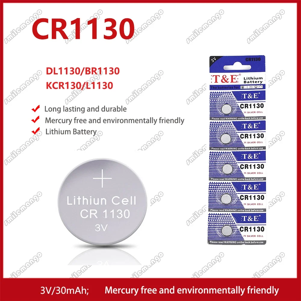 

2PCS-50PCS 3V CR1130 Lithium Button Battery KL1130 BR1130 LM1130 DL1130 CR 1130 Coin Cell Watch Batteries for Toys Remote