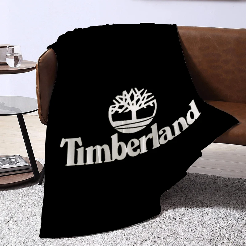 Famous Brand T-TimberlandS Logo Blanket Sofas Blankets for Decorative Sofa Catnap Soft Plaid With Print Downy King Lid Throwing