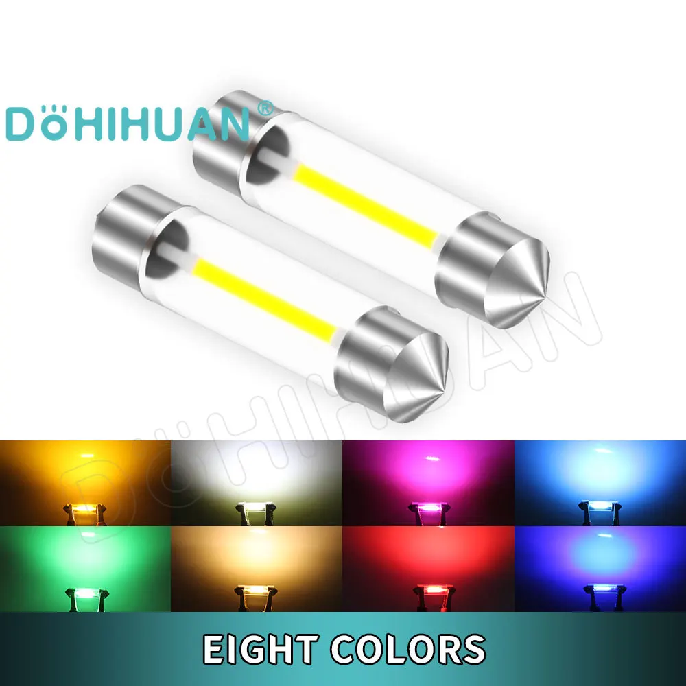 

DOHIHUAN 6V 12V 24V C5W Led Lamp C10W Bulb 31mm Festoon 31 mm 36mm 39mm 41mm 28mm Dome Red Blue Pink Warm White Car Lights Truck