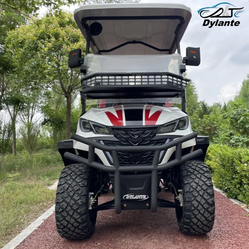 

Новый дизайн, 72В электрический гольф-кар для бездорожья, 6 литиевых батарей, гольф-кар для взрослых, скутер, 4-6 местный внедорожный пляжный багги, 12-дюймовые колеса