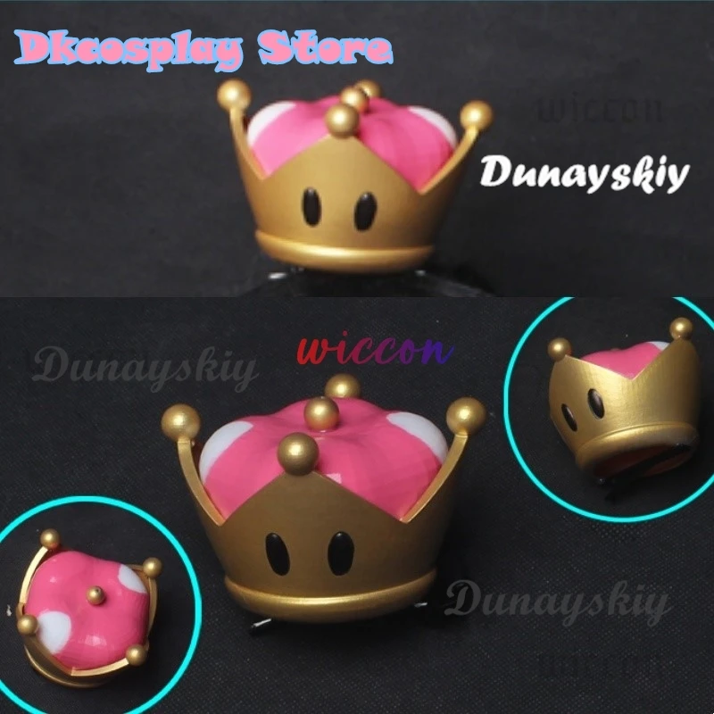 New 3D Bowsette Kuppa Koopa Hime Princess Cosplay Womanize Crown Hairpiece Headwear Halloween Costume Props Handwork