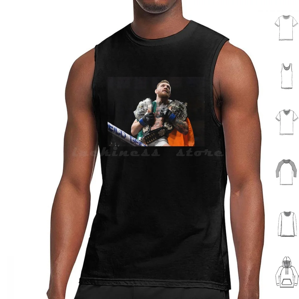 The Double Champ Tank Tops Vest Sleeveless Fighting Ireland Irish Belt