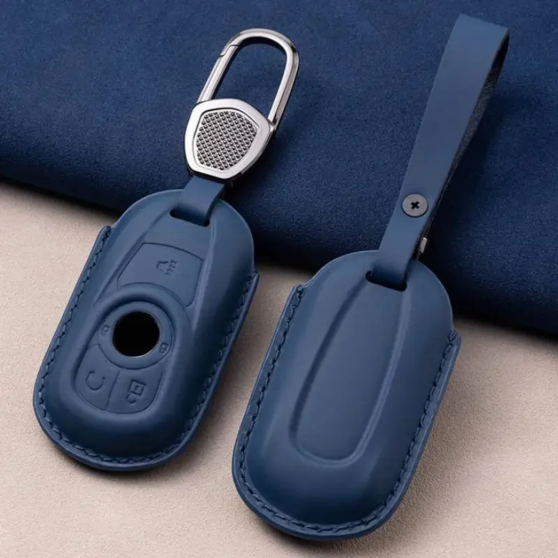 Leather Car Key Cover for Buick Envision Vervno GS 20T 28T Encore NEW LACROSSE for Opel Astra K Shell Case Workmanship like silk