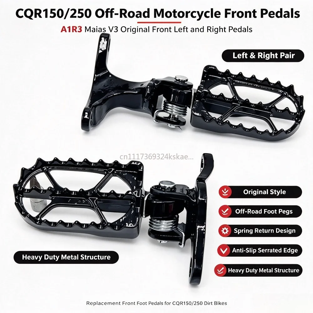 Amber no.9 Store CQR150/250 Off-Road Motorcycle Accessories Front Pedals A1R3 Maias V3 Original Front Left and Right Pedals